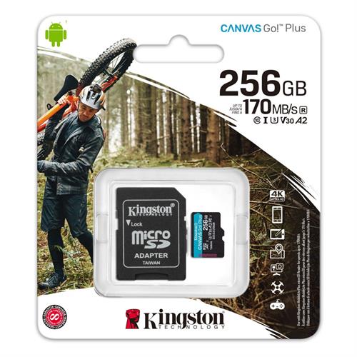 CARTÃO MICROSDXC KINGSTO. -SDCG3/256GB