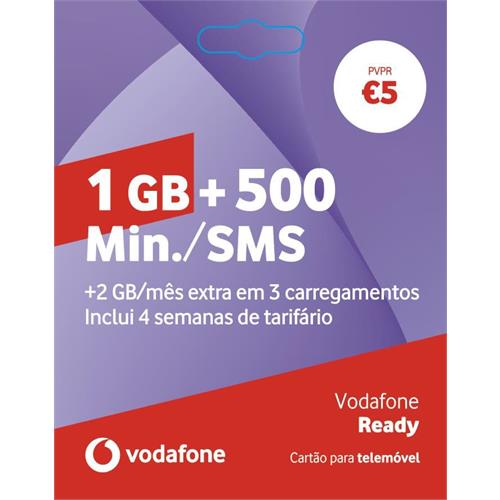 CARTÃO VODAFONE READY 1GB 5,00