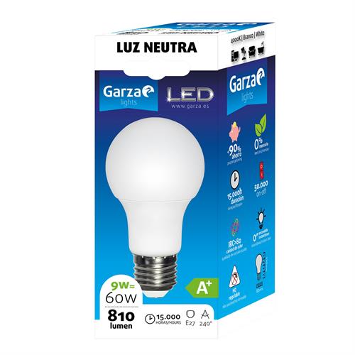 LAMPADA GARZA LED STD-9W-E27 -461459